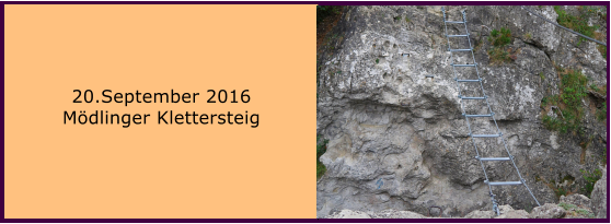 20.September 2016 Mdlinger Klettersteig