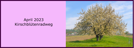 April 2023 Kirschbltenradweg