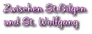 Zwischen St.Gilgen und St. Wolfgang