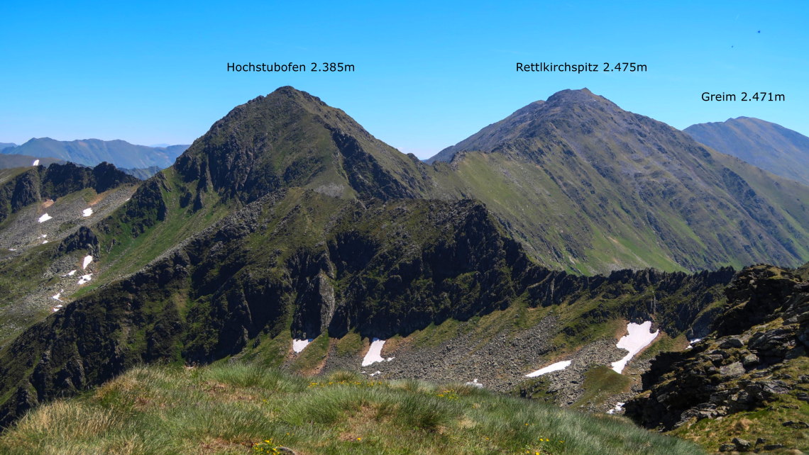 Hochstubofen 2.385m Rettlkirchspitz 2.475m Greim 2.471m