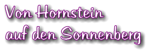 Von Hornstein auf den Sonnenberg