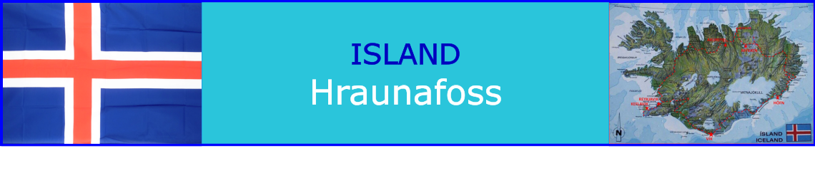 ISLAND Hraunafoss