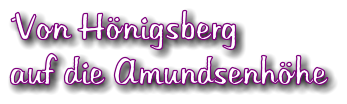 Von Hnigsberg auf die Amundsenhhe