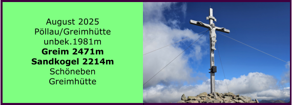 BERICHT  FOLGT BERICHT  FOLGT Ranach 80   Ranach 80   J�nner 2024 Steinbach am Attersee Kienklause Bramhosen 960m Praterstern Keinklause    BERICHT  FOLGT BERICHT  FOLGT Ranach 80   Ranach 80   August 2025 P�llau/Greimh�tte unbek.1981m Greim 2471m Sandkogel 2214m Sch�neben Greimh�tte