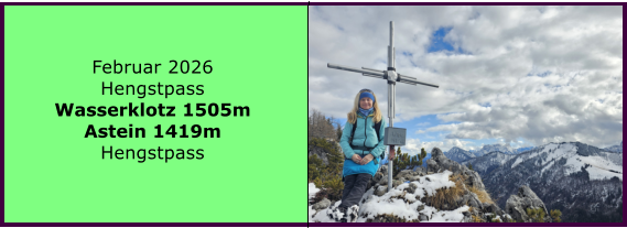 BERICHT  FOLGT BERICHT  FOLGT Ranach 80   Ranach 80   J�nner 2024 Steinbach am Attersee Kienklause Bramhosen 960m Praterstern Keinklause    BERICHT  FOLGT BERICHT  FOLGT Ranach 80   Ranach 80   Februar 2026 Hengstpass Wasserklotz 1505m Astein 1419m Hengstpass