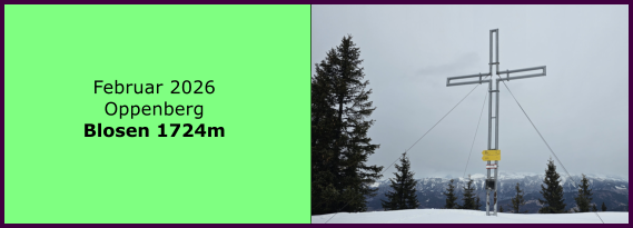 BERICHT  FOLGT BERICHT  FOLGT Ranach 80   Ranach 80   Februar 2026 Oppenberg Blosen 1724m