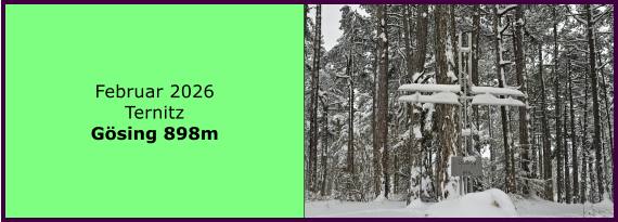 BERICHT  FOLGT BERICHT  FOLGT Ranach 80   Ranach 80   Februar 2026 Ternitz G�sing 898m