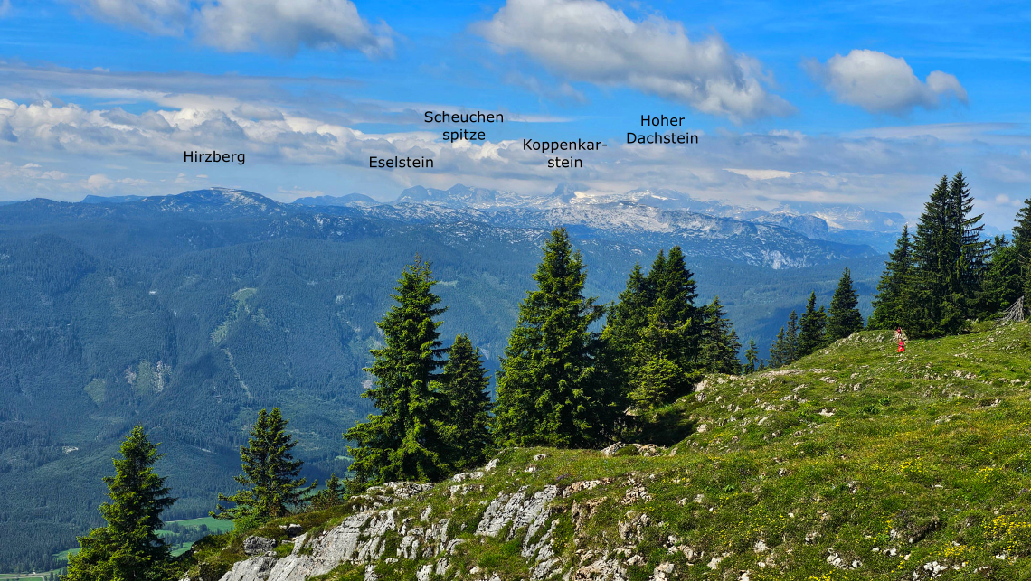 Eselstein Scheuchen spitze Hirzberg Koppenkar- stein Hoher Dachstein